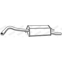 22015 WALKER Глушник вихлопних газів кінцевий