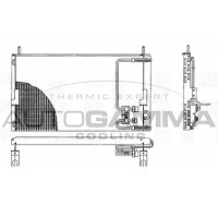 102759 AUTOGAMMA Конденсатор кондиціонера