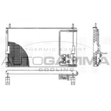 102759 AUTOGAMMA Конденсатор кондиціонера