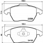 8DB 355 011-811 HELLA PAGID Комплект гальмівних колодок дисковий гальм
