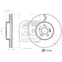 175168 FEBI BILSTEIN Гальмівний диск