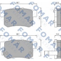 FO 475181 FOMAR Friction КомплеК т гальмівних колодок, дискове гальмо