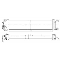 550026 NRF Радіатор охолодження двигуна