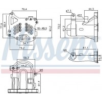 989313 NISSENS Радіатор рециркуляція ОГ