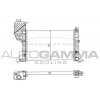 101322 AUTOGAMMA Радіатор охолодження двигуна
