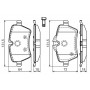 0 986 494 168 BOSCH Комплект гальмівних колодок дисковий гальм