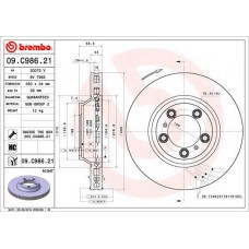 09.C986.21 BREMBO Гальмівний диск