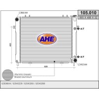 105.010 AHE Радіатор охолодження двигуна