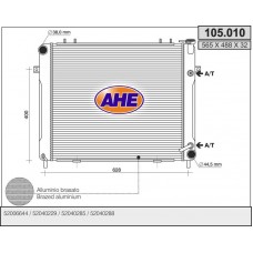 105.010 AHE Радіатор охолодження двигуна
