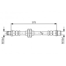 1 987 481 695 BOSCH Гальмівний шланг
