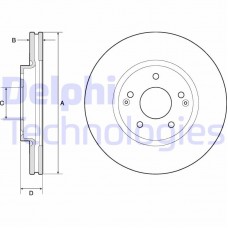 BG4809C DELPHI Гальмівний диск