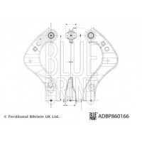 ADBP860166 BLUE PRINT Ричаг незалежної підвіски колеса, подвеска колеса