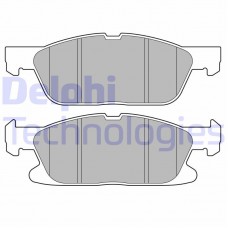 LP3704 DELPHI Комплект гальмівних колодок дисковий гальм
