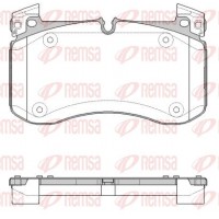 1840.00 REMSA Комплект гальмівних колодок дисковий гальм