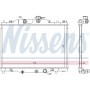 606117 NISSENS Радіатор охолодження двигуна