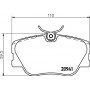 8DB 355 017-601 HELLA Комплект гальмівних колодок дисковий гальм