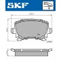 VKBP 90014 SKF Комплект гальмівних колодок дисковий гальм