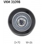 VKM 31098 SKF Паразитный / ведущий ролик, Поліклиновий ремінь