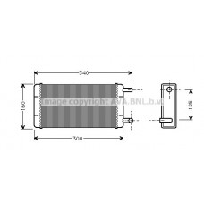 MS6108 AVA QUALITY COOLING Теплообмінник обігрів салону