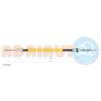 4102161 ADRIAUTO RENAULT Трос ручного гальма задн. прав. (бараб. ) Clio 98-