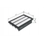 F 026 400 091 BOSCH Повітряний фільтр