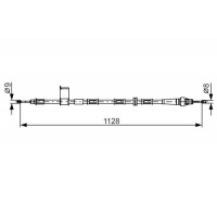 1 987 482 363 BOSCH Тросик, cтояночный тормоз