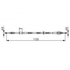 1 987 482 363 BOSCH Тросик, cтояночный тормоз