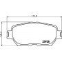 8DB 355 010-431 HELLA Комплект гальмівних колодок дисковий гальм