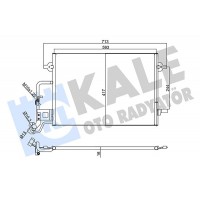 342920 KALE OTO RADYATÖR Конденсатор кондиціонера