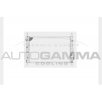 103100 AUTOGAMMA Радіатор охолодження двигуна