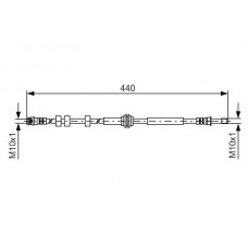 1 987 481 430 BOSCH Гальмівний шланг
