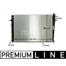 CR 909 000P MAHLE Радіатор охолодження двигуна