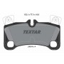 2461401 TEXTAR Комплект гальмівних колодок дисковий гальм