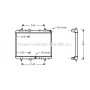 PEA2249 AVA QUALITY COOLING Радіатор охолодження двигуна
