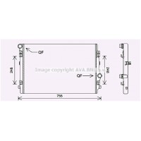 VN2398 AVA QUALITY COOLING Радіатор охолодження двигуна