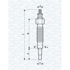 062900037304 MAGNETI MARELLI Свічка розжарювання