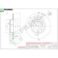5168 PILENGA Гальмівний диск