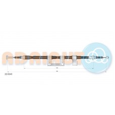 22.0243 ADRIAUTO Тросик, cтояночный тормоз