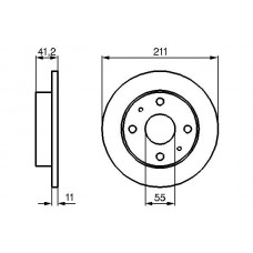 0 986 479 119 BOSCH Гальмівний диск