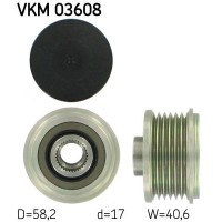 VKM03608 SKF ASAM RENAUL Шків генератора Kangoo 08-