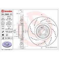 09.D982.21 BREMBO Гальмівний диск