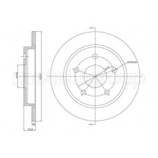 800-121 CIFAM Гальмівний диск