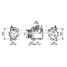 SZAK125 AVA QUALITY COOLING Компресор кондиціонера