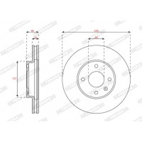 DDF2540C FERODO Гальмівний диск
