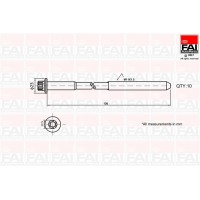 Комплект болтів головки циліндра FAI-AutoParts B1139