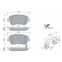 0 986 494 160 BOSCH КомплеК т гальмівних колодок, дискове гальмо