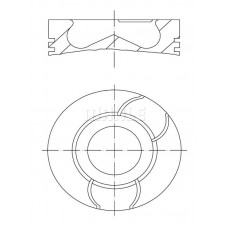 021 PI 00124 002 MAHLE Поршень 021 PI 00124 002 MAHLE Поршень
