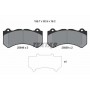 2584901 TEXTAR Комплект гальмівних колодок дисковий гальм