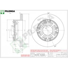5834 PILENGA Гальмівний диск