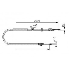 1 987 482 133 BOSCH Тросик, cтояночный тормоз